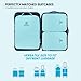 PFEYRPK Compression Packing Cubes for Suitcases,7 Set Travel Packing Cubes for travel,Expandable Organizers Bag Set & Travel Cubes for Luggage,Lightweight Durable Packing Organizers Blue.