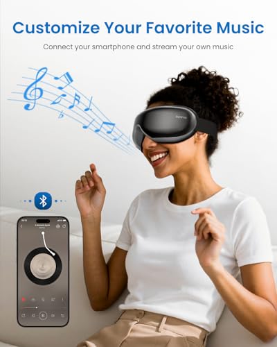 Image of RENPHO Eyeris 1 Eye Massager with Heat, FSA Eligible HSA, Heated Eye Mask for Head Tension, Eye Strain & Screen Fatigue, Birthday Gifts for Men and Women