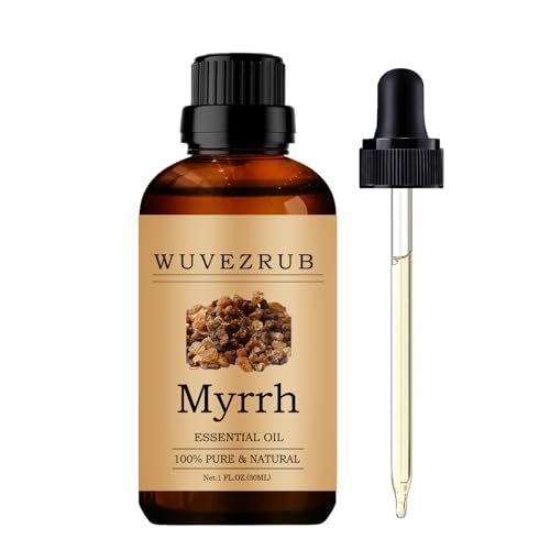 Wuvezrub Óleo essencial de mirra orgânica - 30 ml puro e natural para difusor de aromaterapia - 30 ml
