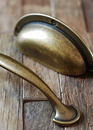 Vintage Antique Brass Cabinet Pull - 88433AB, 40 mm — KHTUMEWARE