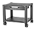 Halter LZ-306A Mini Rolling Printer Cart Machine Stand with Cable Management - Holds Up to 75 Pounds (Black)