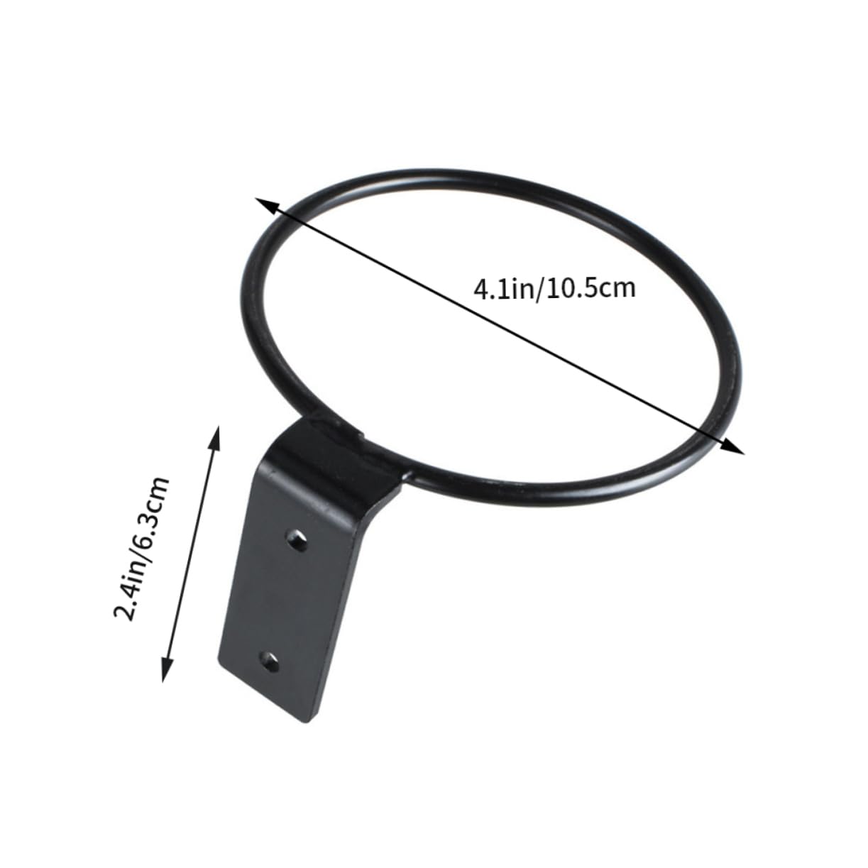 Gogogmee 2Pcs Wall Mounted Flowerpot Holder Flower Planter Rack with Rounded Corners Design for Use for Displaying Plants and Decor