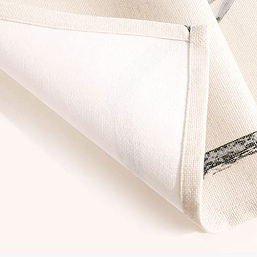 Chinese tafelloper Zen katoen en linnen theemat moderne retro bed vlag platte hoek lange diner vlag,12x79 inches (Color… - Image 7