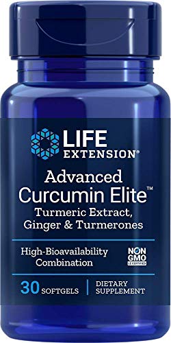 Life Extension Advanced Curcumin Elite Turmeric Extract, Ginger, & Turmerones 30 softgels