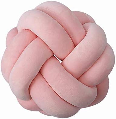 Smal Knot Pillow Home Decorative Cushion - Modern Home Sofa Decor Throw Pillow 10" (Cherry Pink)