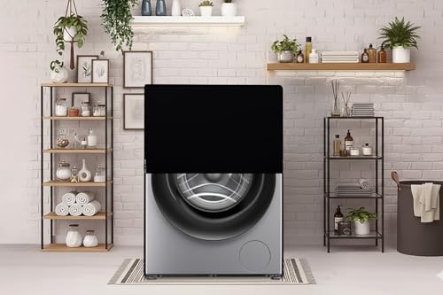 Image of The Furnishing Tree Washing Machine Cover Black Compatible for Bosch 7 Kg Fully-Automatic Front Loading WAJ2006EIN - D x W x H : ( 61x61x86.4 CM )