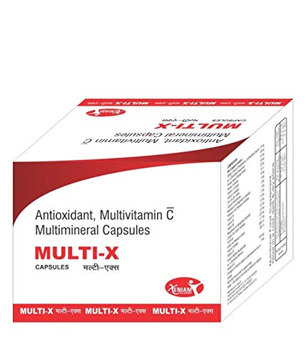 Multi-X Multivitamin for Men and Women with Antioxidant,Immunity Booster and Multiminerals (Multivitamins, 100 capsules) Multi-X Multivitamin for Men and Women with Antioxidant,Immunity Booster and Multiminerals (Multivitamins, 100 capsules)