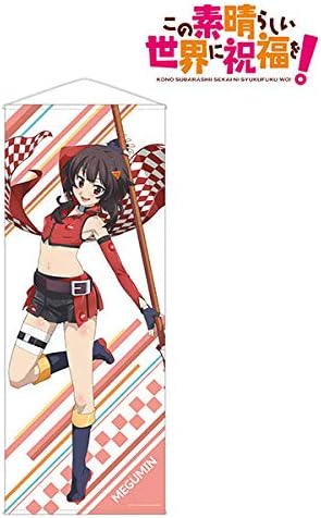 Amazon この素晴らしい世界に祝福を 描き下ろしイラスト めぐみん レースクイーンｖｅｒ 等身大タペストリー アニメ 萌えグッズ 通販