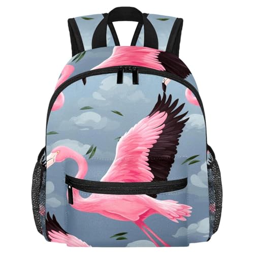 Sac à dos flamant rose enfant 3-8 ans pour école maternelle et primaire multicolore