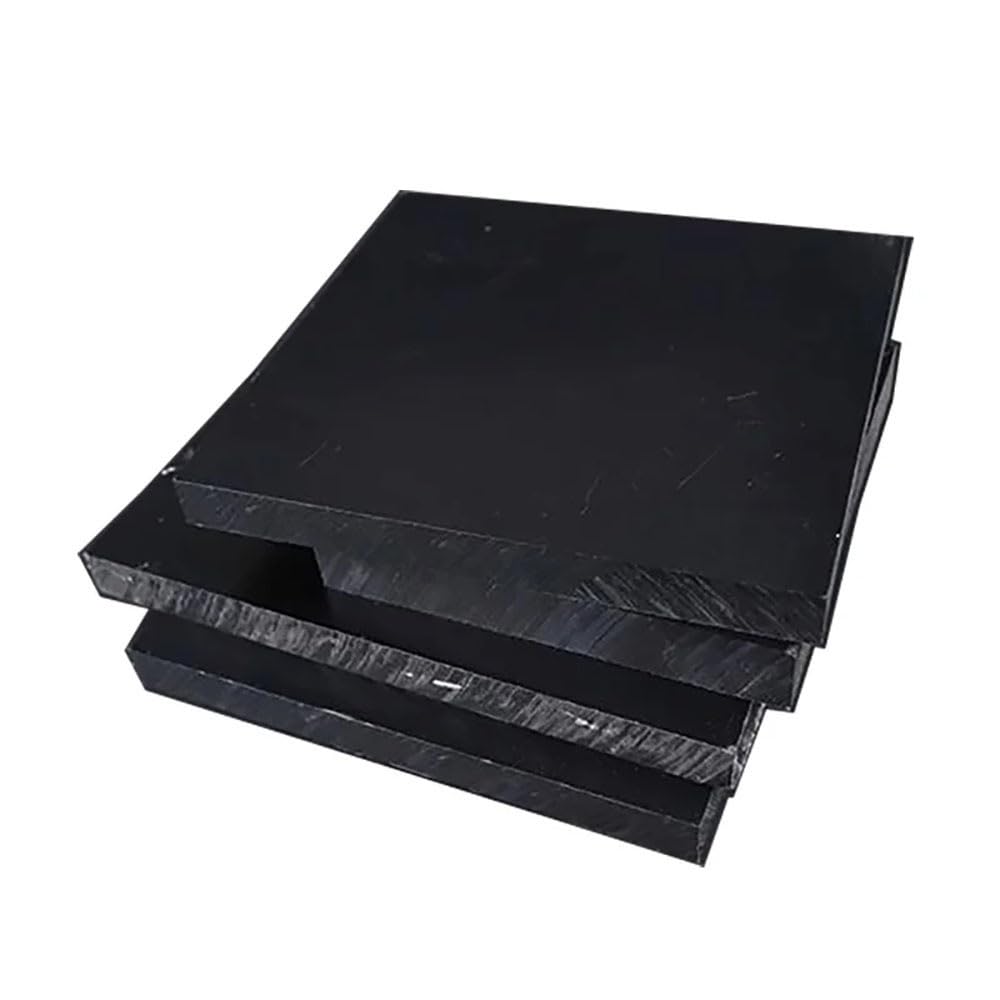 Foglio in ABS premium 300x300 mm - Finitura durevole, rigida e liscia per, prototipazione e modellismo, 1 pezzo in nero o beige(Black,300x300x5mm)