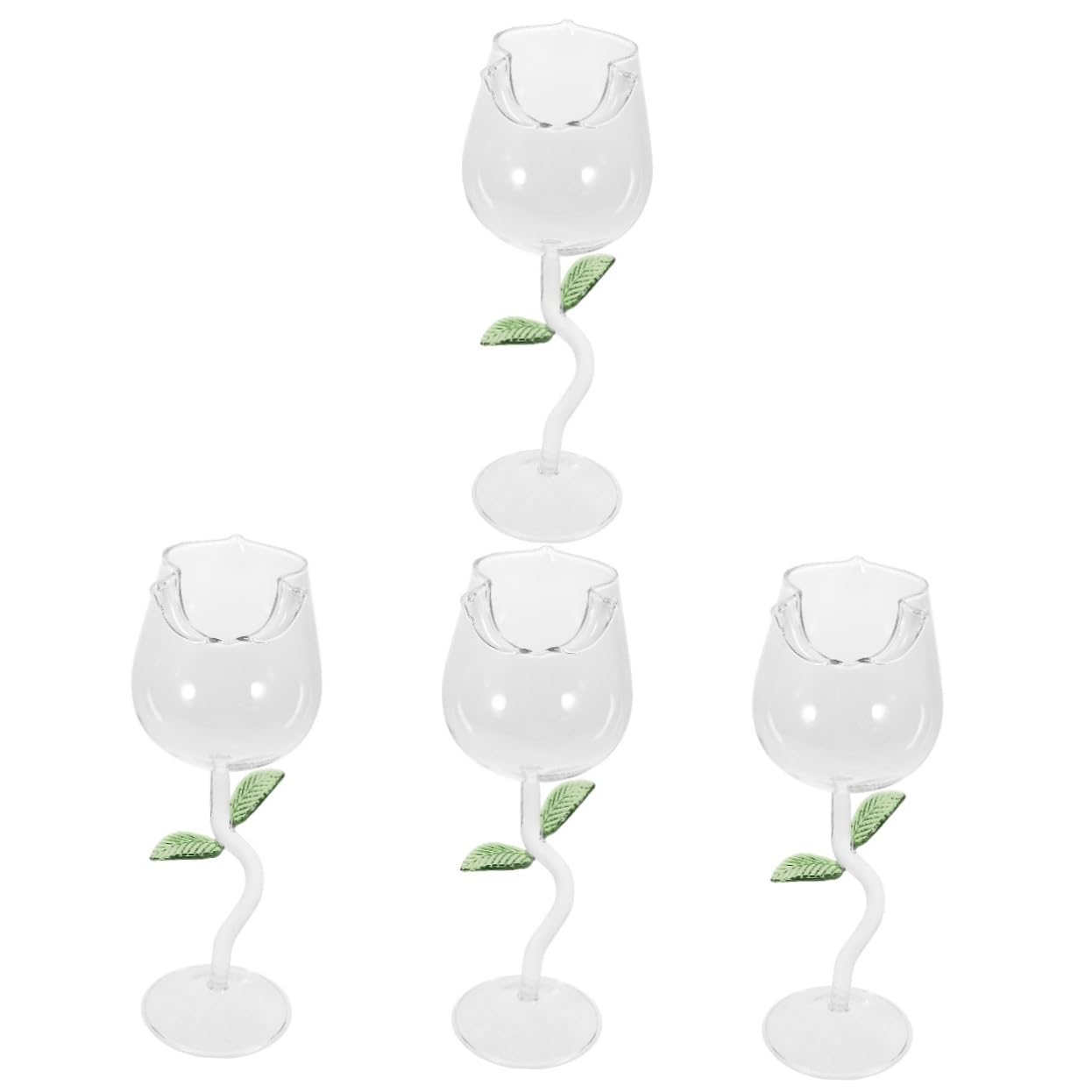 MAGICLULU 4 Stück Weinglas Lauter Becher Martini Sherry-gläser Whisky-gläser Weingläser Ohne Stiel Cocktailgläser Gießen Whiskey Farbige Weingläser Bechergläser Biergläser Trinken Kette