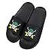 Ciabatte da Mare Massaggio Uomo & Donna & Coppia per Cosplay Giapponese Anime ONE PIECE Roronoa Zoro Skull Logo Pantofole Sandalo da Bagno Tipo Perfetto per L'Estate Spiaggia Casa,Nero,45/46EU