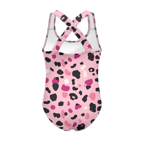 Girls' One-Piece Swimsuit with Crossback Straps, Quick Dry Bathing Suit Swimwear Suits 5-14 Years for Beach Parties2