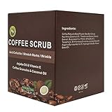 Exfoliaciones profundas: el exfoliante exfoliante de café hidrata y elimina naturalmente las acumulaciones de obstrucciones que se pueden usar para la cara y el cuerpo.Las partículas naturales de café son exfoliadas mecánicamente, reemplazan los químicos, son seguras y no irritantes.