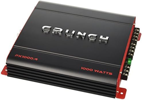 Crunch PX1000.4 Power Amplifier (Class Ab, 4 Channels, 1,000 Watts), 3.70in. x 12.60in. x 10.80in.