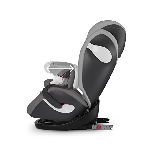 Cybex Silver Pallas M-Fix 517000173 Silla de Coche Grupo 1/2/3, 2 en 1 para Niños, para Coches con y sin Isofix, Colección Color 2018, Negro (Lavastone Black)