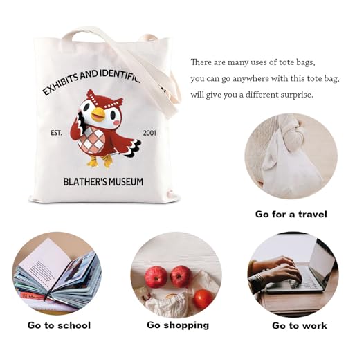 Bolso Tote KUIYAI Celeste Canvas 13.78x7.87x0.39 in miniatura 5