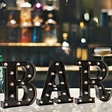 Black Bar Sign, Marquee Light Up Letters LED Marquee Number Lights Sign for Night Light Home Bar Christmas Lamp Birthday Party Wedding Decoration-BAR