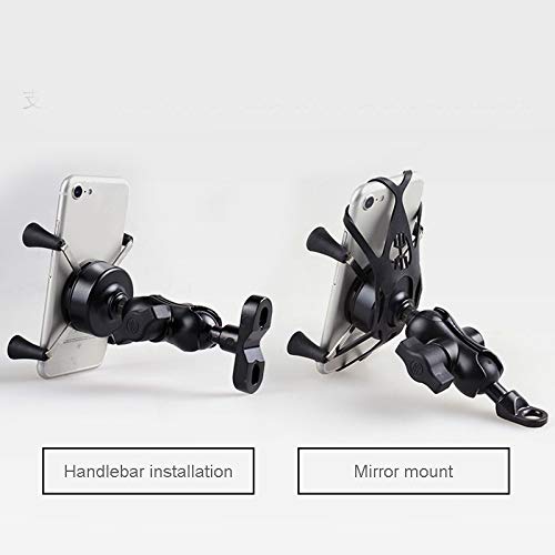 Soporte del teléfono móvil En forma de X Teléfono móvil del soporte de la motocicleta eléctrico de tres ruedas del vehículo de manillar Soporte soporte for teléfono accesorios de la motocicleta