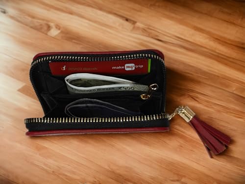 Image of Women Small Purse Zip Purse for Ladies Small Coin Wallet for Girls Zip Money Wallet for Women(Brown)