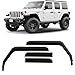 Produktbild CLIM ART Windabweiser für/kompatible mit Jeep Wrangler 2018-2025 IV (JL) - Integrierte Regenabweiser - Autofenster Sonnen-&Regenschutz - Windabweiser Autofenster - Einfache Montage - Garantie 4 Set S