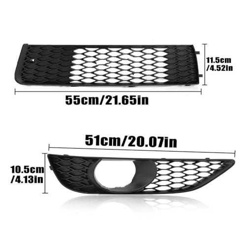 Grille cache-phares antibrouillard Audi Q7 4L protection pare-chocs