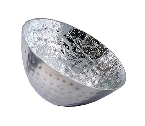 itsisa Schwimmschale rund Silber/Silber D:12,5cm - Schwimmkerzen, Tischdeko, Teelichthalter