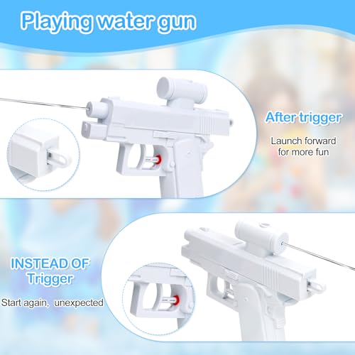 Water Gun,Squirt Gun,Doppelseitige Rückwärts Wasserspritzpistole,Streich Wasserpistole Für Erwachsene,Sprenger Spielzeug Für Sommer,Interaktives Gartenspiel Mit Wasserspaß