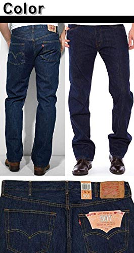 Image of Levi's 501 Big & Tall Original Shrink To Fit Jeans, Men's, Gray, 38W X 34L, Rinse Wash (0115), W34 / L32