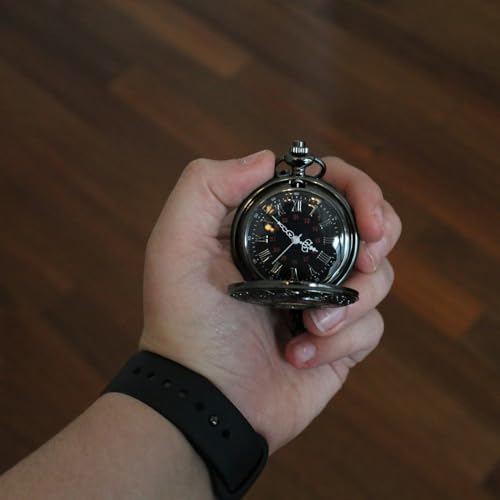 Relógio De Bolso Masculino Vintage Original Quartz Antigo (Prata)
