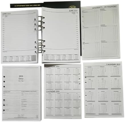 2022 Suitable for Planer A5 Diary /A5 GM Multipurpose Slotted & Hole Punched Day a Page (148x210mm)