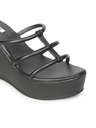 Image of ELLE Women Classic Wedges Heel Slip-On Sandal