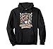 Trash Panda Energy Funny Raccoon Donut Coffee Pullover Hoodie