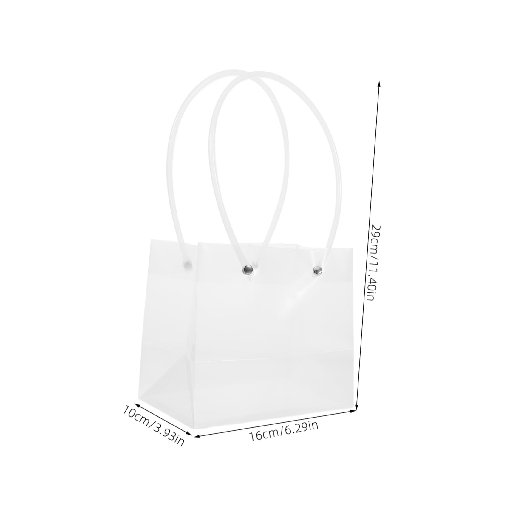 Ipetboom 2 Set Borsa Di Fiori Sacchetti Per Fiori Sacchetto Trasparente Shopper in Carta Con Manici Borse Della Spesa Borsa Bouquet Con Manico Sacchetti Per Confezioni 10 Pezzi * 2
