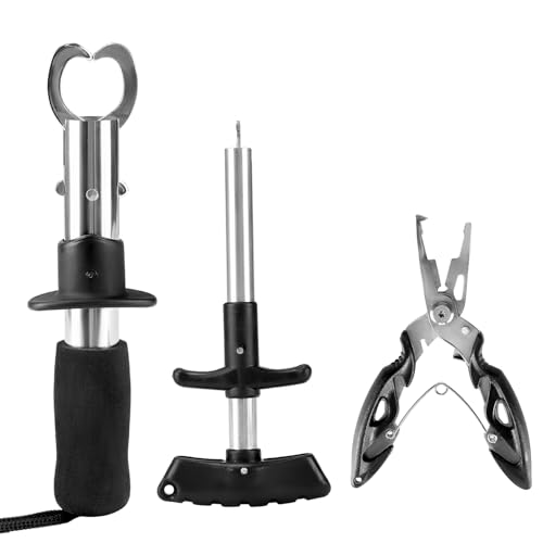 QWORK® 3 Pièces Outils de Pêche, Pinces de Pêche...