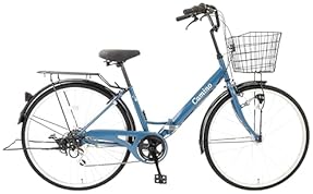 美品 自転車 26インチ 6段変速 オートライト カゴ付き Lapeure 1都3県限定] シティサイクル 26インチ 6段変速 オートライト KAMCA266