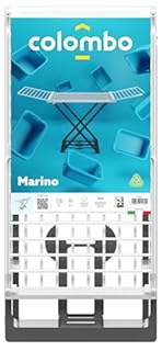 Colombo Stendino da Terra Marino | Stendibiancheria da Pavimento in Resina da Interno ed Esterno, Stendino con Ali Estensibili | 20 Metri di Stenditura | Colori Assortiti | Made in Italy