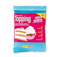 DECOCINO Topping extra weiß 125g - ultraweisses Topping mit einem angenehmen süssen Geschmack, top für Hochzeitstorten, Geburtstage, für Muffins oder einfach zum Naschen