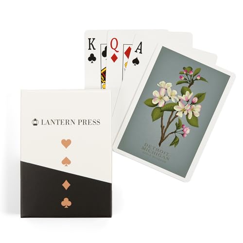 Juegos de cartas Lantern Press Detroit Michigan 52 naipes