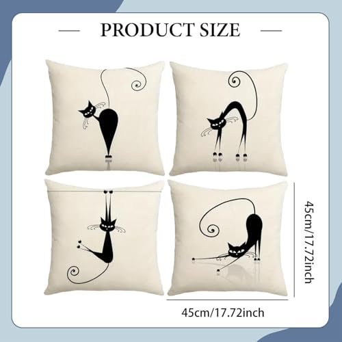 4 housses de coussin imprimées décoration intérieure pour fauteuil - 3