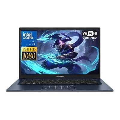 MASDROW Customized Laptop, Created Using ASUS 14" FHD Laptop, Intel Core 5 120U, 16GB/8GB RAM 256GB SSD 180°WIFI6 Long Battery Lift for Student Travel
