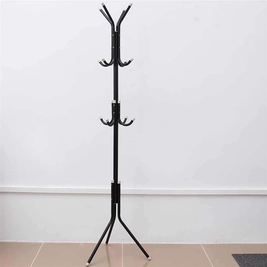 Coat Stand Tree Rack Metal Hanger Hat Standing Hall Hallway Holder Organizer Entryway Office Floor Entry(E)
