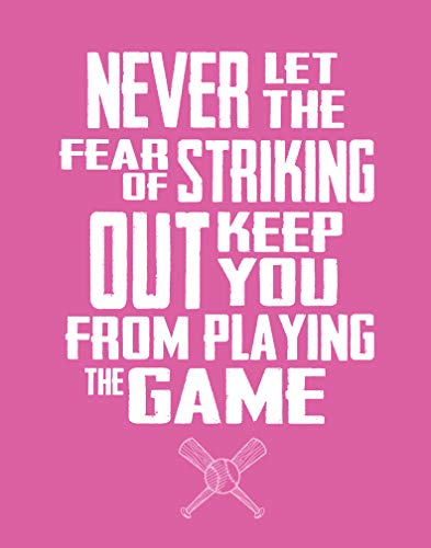 Inspirational Baseball Quote Print - Printchicks Wall Art Decor Softball Team Gift #TOP5