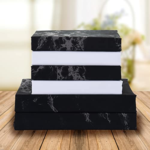 Elegant Comfort 26EC-6PC-MARBLE-KING-BLACK Eloise Marble Printed 6-Piece Sheet Set, 1500 Premium Hotel Quality Microfiber, Soft, Wrinkle And Fade Resistant, Fitted Sheets thumb #1