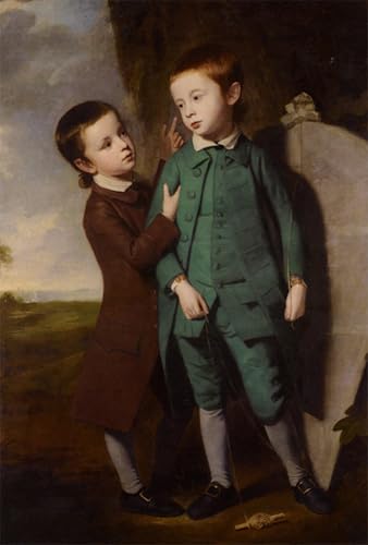 Toile murale abstraite portrait George Romney, œuvre poétique pour sublimer votre foyer