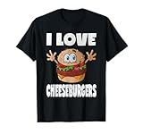 I Love Cheeseburgers Funny Cute Vintage Cheeseburger T-Shirt