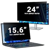 PYS 15.6 Inch Laptop Privacy Screen and 24 Inch Computer Privacy Screen
