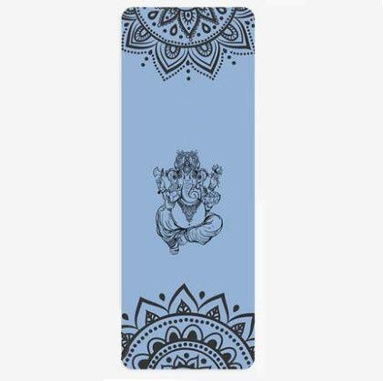 Tappetino Yogatappetino Da Yoga In Gomma Naturale Da 1,5 Mm Stampa Tappetino Fitness Tappetino Sportivo Da Palestra In Pelle Scamosciata 185X68Cm Coperta Da Allenamento Per Danza Pilates Antiscivolo