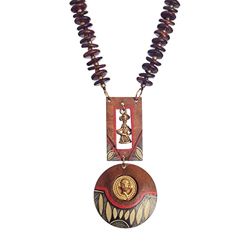 Image of AAKRITI ART CREATIONS Handcrafted Tribal Dhokra & Royal Brass Necklace Collection | Queen, Cleopatra & Heritage-Inspired Statement Jewelry | Artisan Ethnic Necklaces for Women