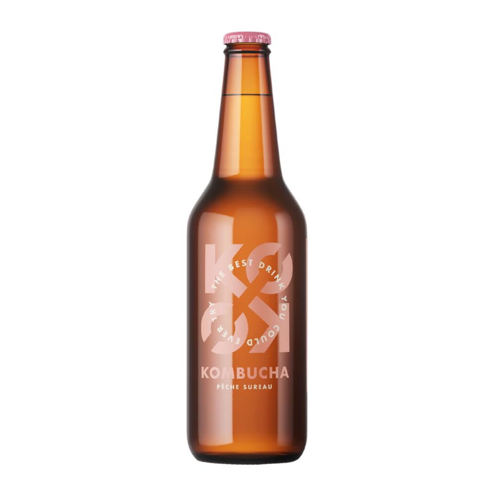KOKO Kombucha - Saveur Pêche-Sureau (12 x 33 cl)